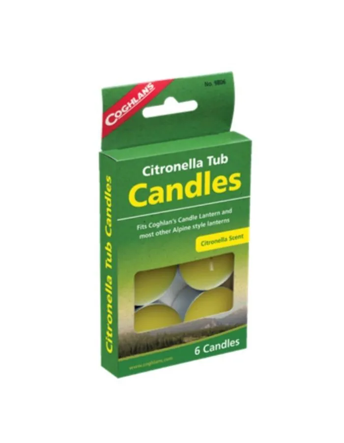 CANDLE,CITRONELLA 6 PK